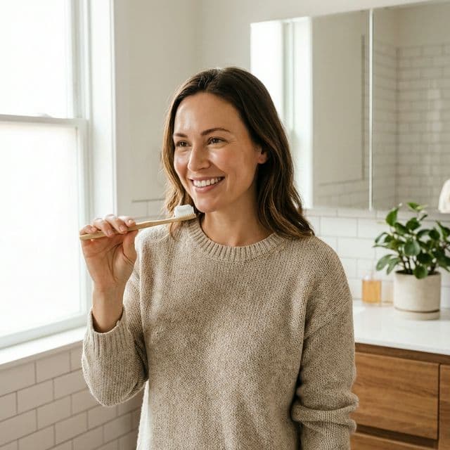 Person smiling confidently after successful dental treatment